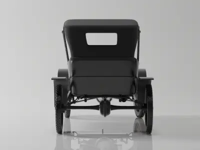 Ford T 1915  NYPD Police Patrol 3D Model Game Ready 4K PBR Low-poly 3D model