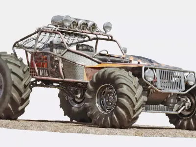 Buggy off road vehicle 3D model
