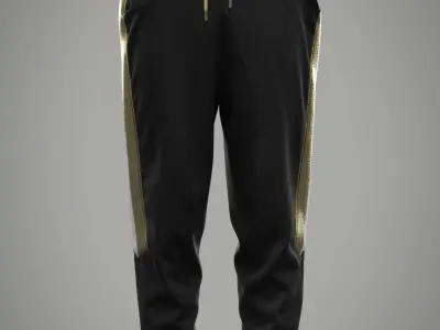 Men Jogger With Pocket Detail 3D model