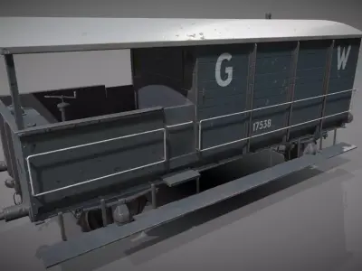 Toad Break Van Low-poly 3D model