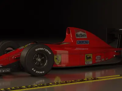Ferrari F1 641 - 90 3D model