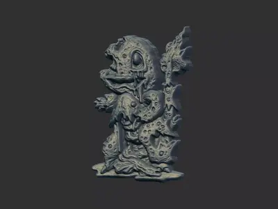 charmander pokeman zombie cnc model 3D print model