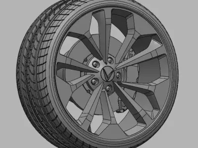 Tire Vinfast lux A  3D print model