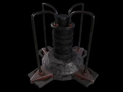 Oxygen Unit - Game Ready - Low Poly PBR - 3D Model Low-poly 3D model