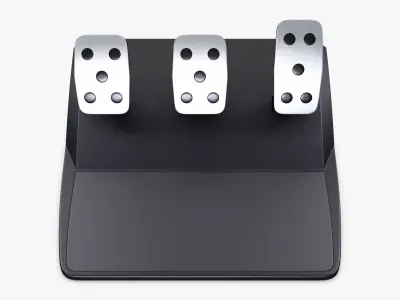 Simple Simulator Game Racing Pedals M 1 3D model