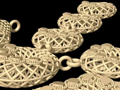 A UNIQUE PRINTABLE GOLD LOCKET SET DESIGN 3D print model