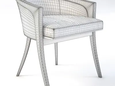 Diana Vanity Chair 3D model