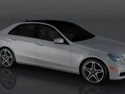 Mercedes-Benz E63 AMG Low-poly 3D model