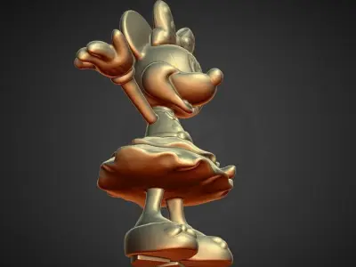 minnie mouse STATUE DECORATION 3D print model
