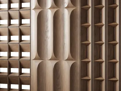 Wood panels 3 3D model
