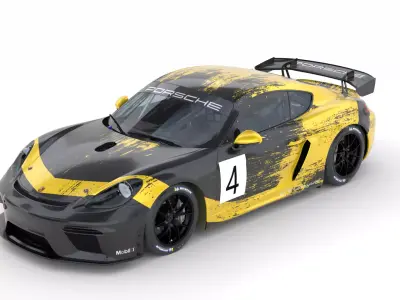 Porsche Cayman GT4 Clubsport 3D model