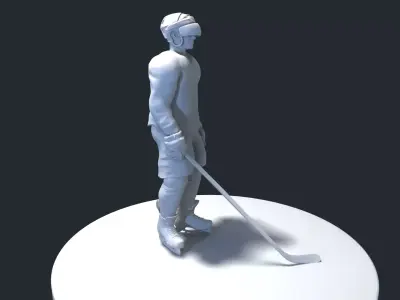 HOCKEY PLAYER POSE 3 MODEL NO TEXTURE 3D print model