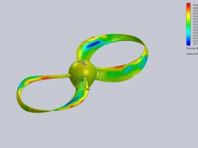 Toroidal propeller for drones and planes 3D print model