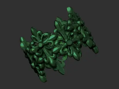 Multi Floral Ring de lis 3D print model