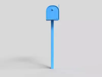Mailbox Low-poly 3D model