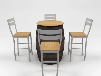 Chair Bar 1 3D model