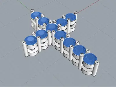 Graff Cross Pendant 3D print model