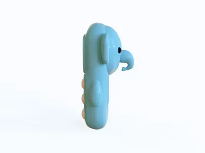 Elephant Phone Toy  Low-poly 3D model