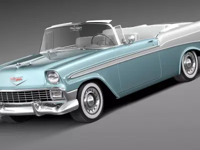 Chevrolet Bel Air Convertible 1956 3D model