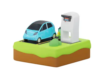 3D Electricity Transportation 3D model