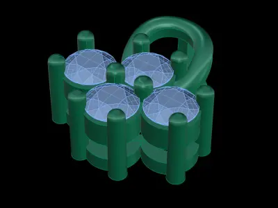 light weight Earring-8 3D print model