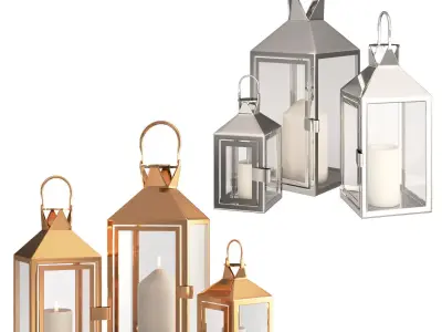 Candle Lanterns 3D model