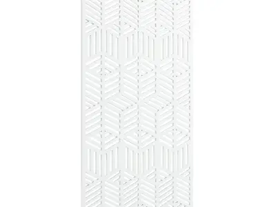 White Wall Panel 3D model get