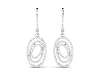 Women earrings 3D print model