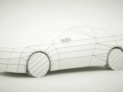 Generic Coupe v3 Low-poly 3D model