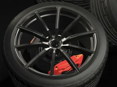 Wheel V1 3D model