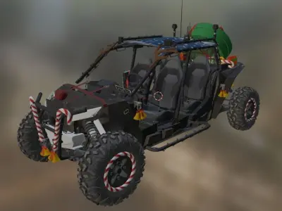 utv car 1 Low-poly 3D model