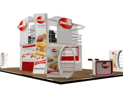 Booth Exhibition Stand a358b 3D model