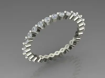 Band Ring 3D print model 80