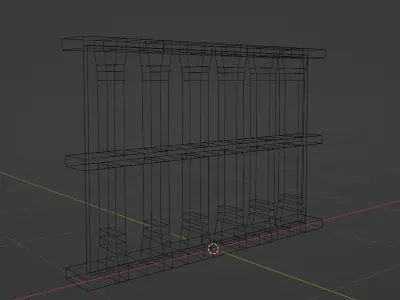 Steel Wall Free low-poly 3D model
