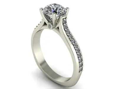 Women ring 3dm stl render detail 3D print model get