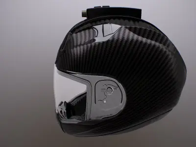 Motorcycle Helmet Low-poly 3D model