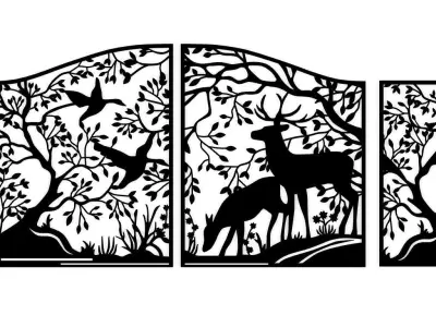 Design Pattern Panel Nature Wall Decor 3D print model