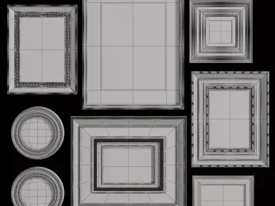  Vintage Curiosity Wall Set 002 3D model