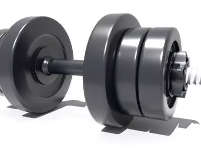 dumbbell Free low-poly 3D model