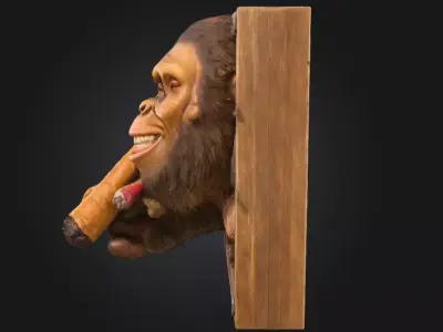 Bigfoot Offering Low-poly 3D model
