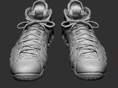 Nike Foamposite 3d print highpoly  3D model