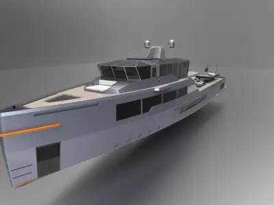 Luxury Yacht III 3D model