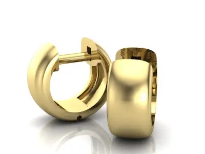 Earrings 3D print model 6