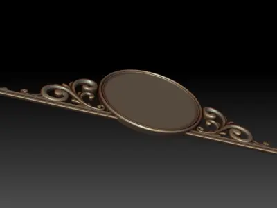 Mirror ornate frame 3D model