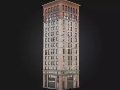 The Tower of Elegance  Graceful Architecture in Vertical Form 3D model
