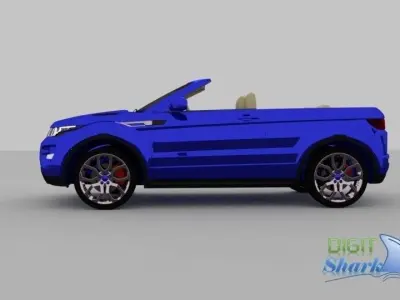 Convertible Rangerover Evoque concept - Detailed Exterior 3D model
