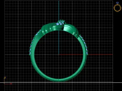 Women Ring 3DM Womens Ring 3d models 3D print model 3D print model 45
