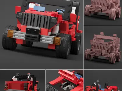 lego 20 car 3D model
