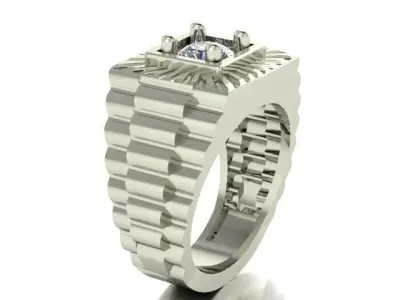 men ring 04 3D print model