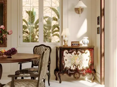 Livingroom and Kitchen  3D model